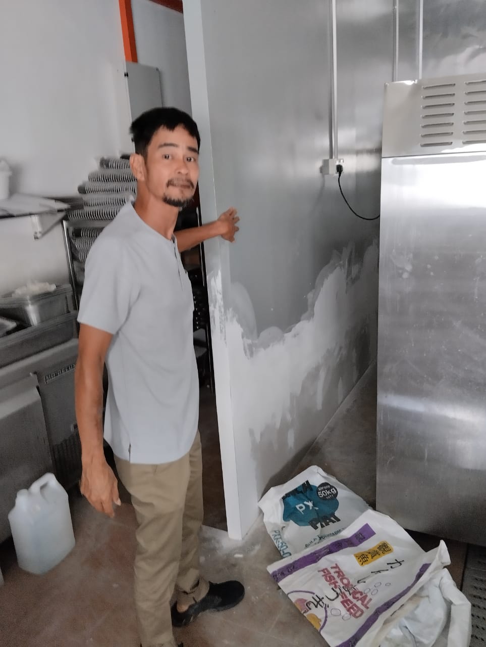 plastering